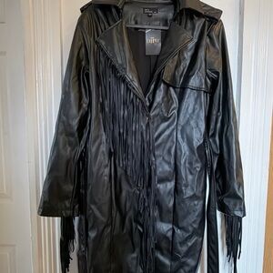 Black Fringe Women's Jacket